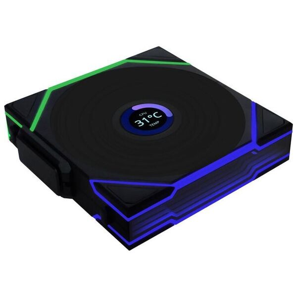 Lian Li UNI FAN TL Wireless LCD Lüfter, ARGB, PWM - 120 mm, schwarz