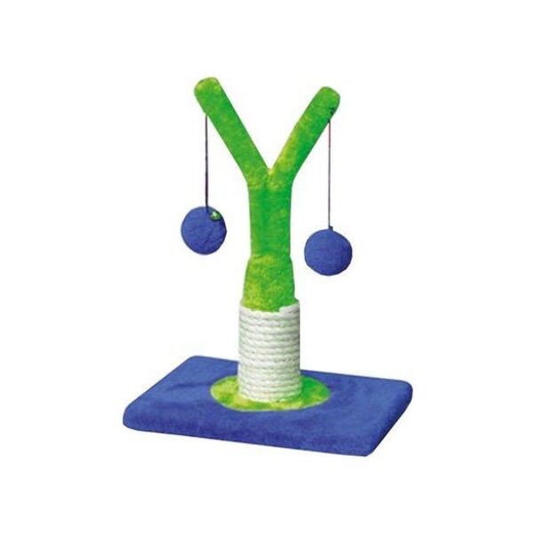 Yarro International Drapak Mini Drzewko zielono-niebieski 18x18x32cm