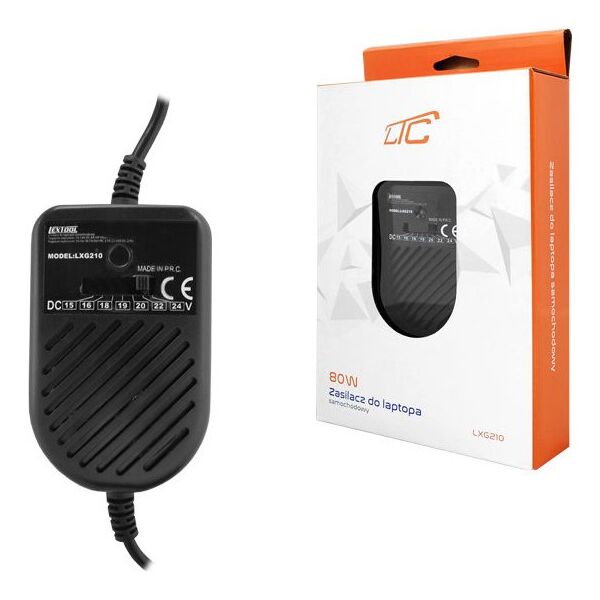 Zasilacz do laptopa LTC 80 W, 4 A, 24 V (LXG210)