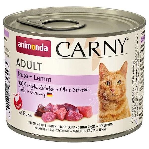 Animonda Cat Carny Adult smak: indyk, jagnięcina 200g