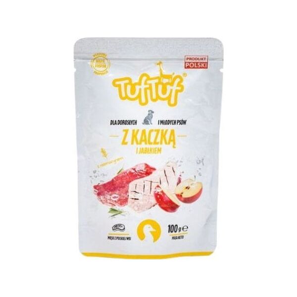 BULT TUF TUF Saszetka mielonki dla psa Kaczka z Jabłkiem 100g