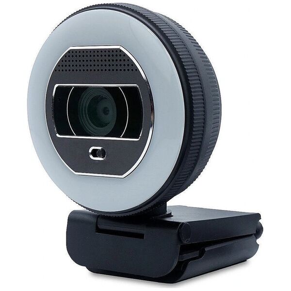 Terra TERRA Webcam Halo με LED-Lichtkranz (C1868pro) και Privatschieber Full-HD, Auto Focus, Stereo Mic, Privacy Slider 13216415 4039407076239