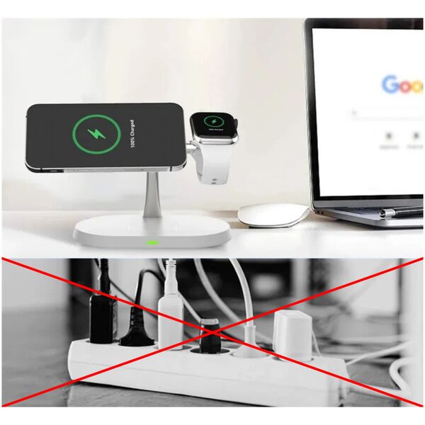 Ładowarka Blow Ładowarka sieciowa indukcyjna 15W WCH-08 do Iphone Apple Watch