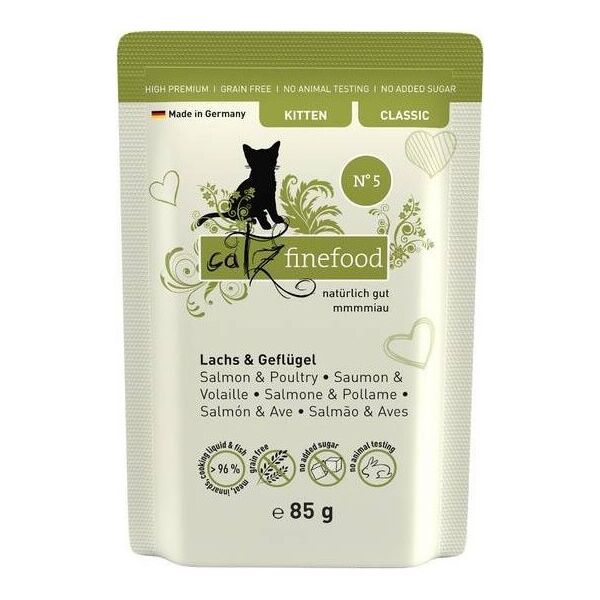 Catz Finefood Catz Finefood Karma Dla Kociąt Łosoś Drób 85g