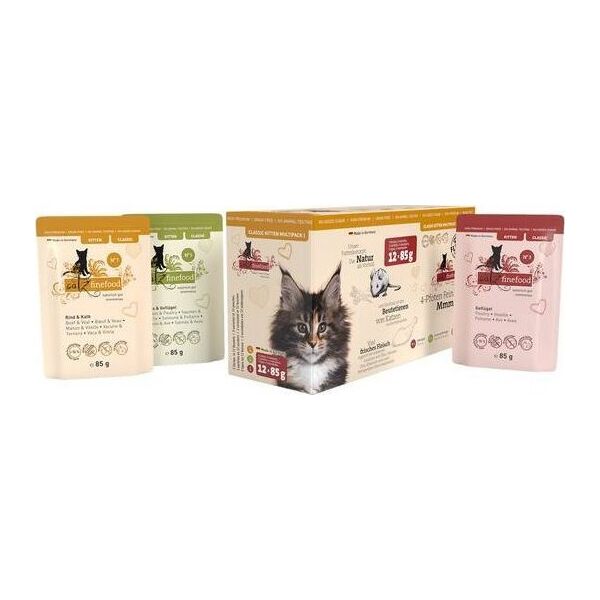 Catz Finefood Catz Finefood Karma Dla Kociąt Mix Saszetki 12x85g