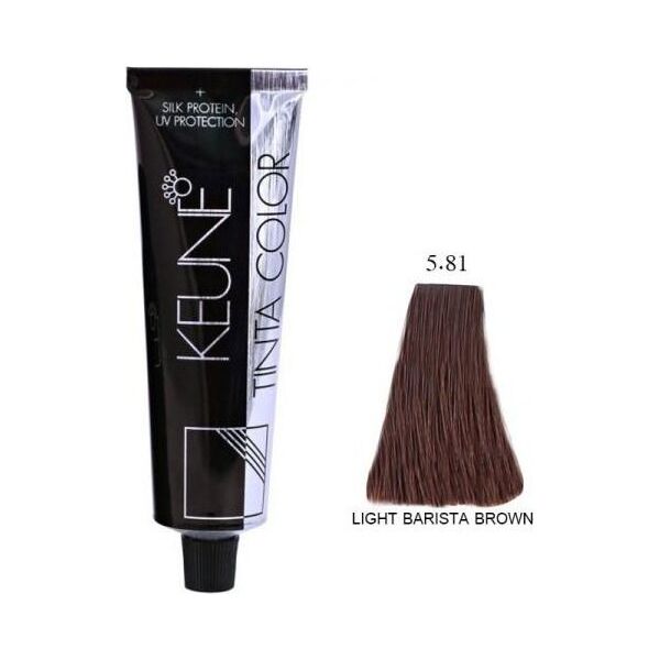 Keune Keune, Χρώμα Tinta, Μόνιμη Βαφή Μαλλιών, 5,81 Ανοιχτό Barista Brown, 60 ml για γυναίκες 13321875 8718734856818