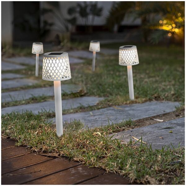 New Garden New Garden Gretita Solar Lamp Garden Spike 4 μονάδες λευκό 13671601 8435578506500