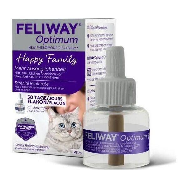 Feliway Feliway Optimum - kocie feromony Wkład uzupełniający 48ml (30 dni)