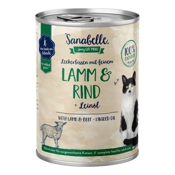 Animonda Sanabelle Jagnięcina, wołowina i olej lniany puszka 400g