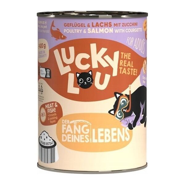 Lucky Lou Lucky Lou Lifestage Adult Drób i łosoś puszka 400g