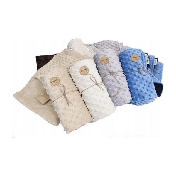 Mimikoko MIMIKO Pets Kocyk Minky-Dot 100x75cm beżowy