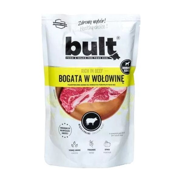BULT Bult Karma Mokra dla Psa Mielonka z Wołowiny 500g