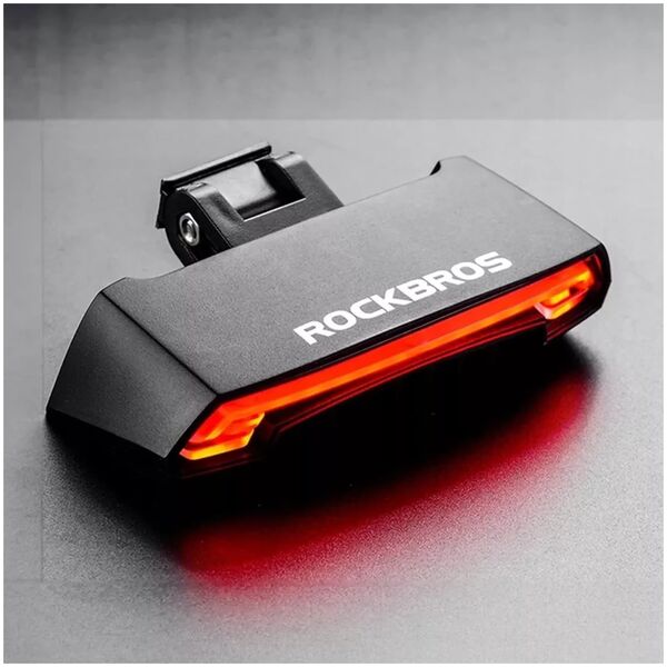 RockBros Lampka rowerowa tylna Rockbros LKWD-R1 z laserem i pilotem + kabel micro USB - USB-A - czarna