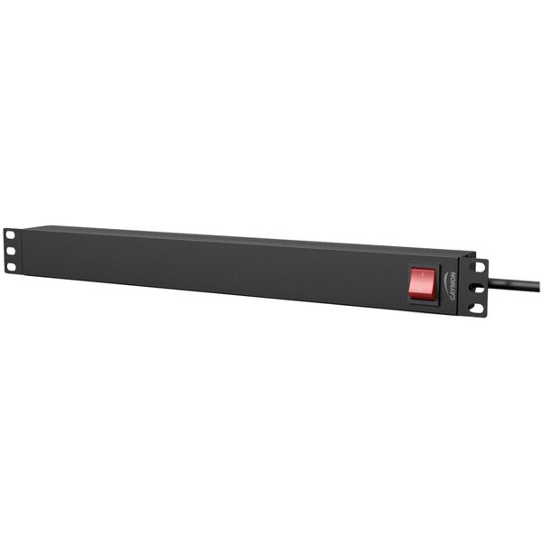 Caymon CAYMON PSR119GS/B Πολύπριζο 19" – 9 πρίζες γερμανικού τύπου + διακόπτης στο πίσω μέρος, μαύρος 13332381 5414795043770