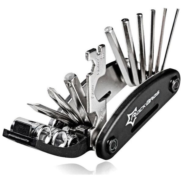 RockBros 16w1 Narzędzie wielofunkcyjne MultiTool do naprawy rowerów - czarne 16w1 Narzędzie wielofunkcyjne MultiTool do naprawy rowerów - czarne
