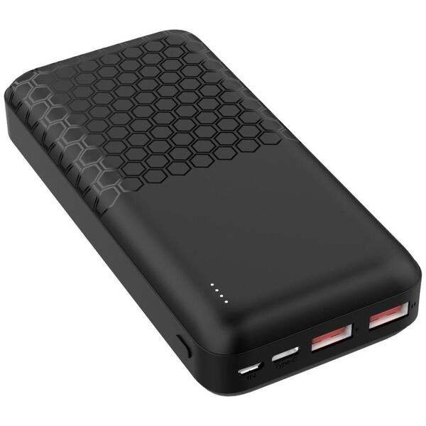 Platinet Platinet power bank 20000mAh PD QC, black (45932)