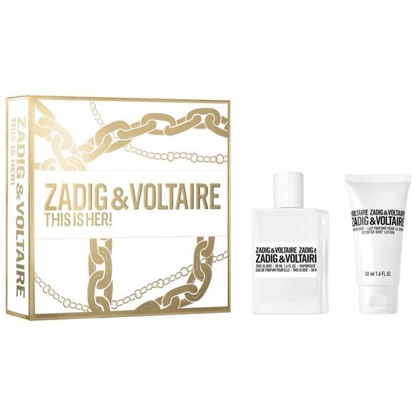 Set Zadig & Voltaire: This Is Her, Eau De Parfum, For Women, 50 ml + This Is Her, Hydrating, Body Lotion, 50 ml For Women