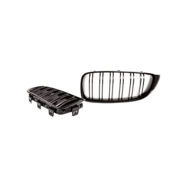 Grill sportowy podwójne żeberka Gloss Black BMW 4 F32 F82 F33 F83 F36 Gran 2013-2021