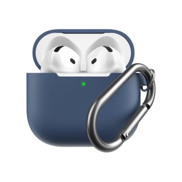 KeyBudz Elevate Keychain - silikonowe etui ochronne do AirPods 4 gen. (cobalt blue)