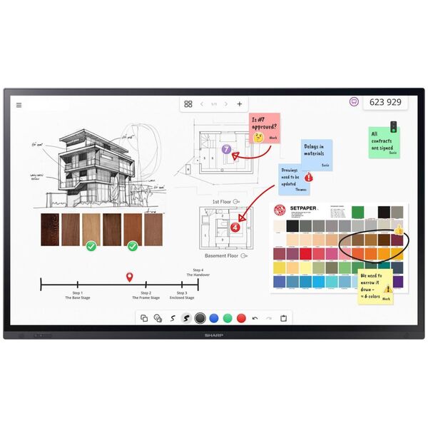 System interaktywny Sharp PN-LA862 86IN IWB UHD 500