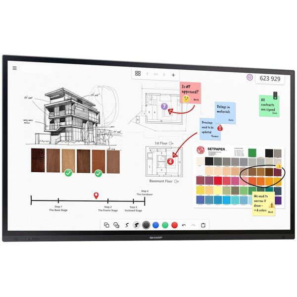 System interaktywny Sharp PN-LA862 86IN IWB UHD 500