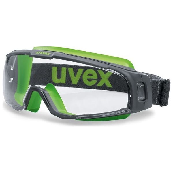 Uvex Apsauginiai akiniai Uvex U-sonic, skaidri panoraminė linzė, supravision excellence (nesibraižantys ir nerasojantys) padengimas, guminė reguliuojama juostelė. 13414558 4031101419206
