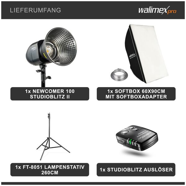 Walimex Walimex pro Newcomer 100 II Set Single 13935614 4056929233735