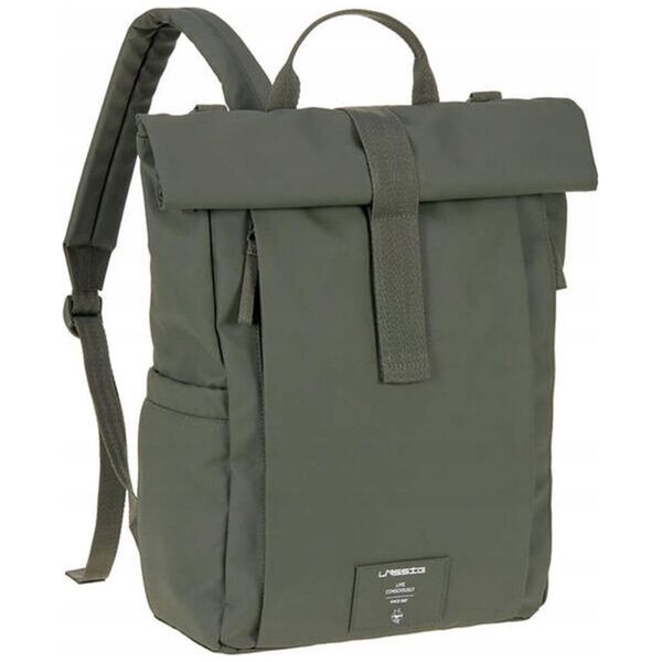 Lassig Green Label Rolltop Up Backpack Olive zielony