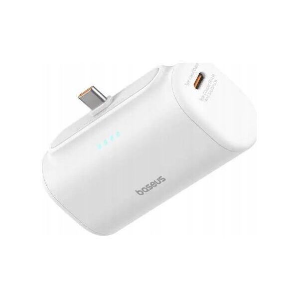 Powerbank Baseus Compact 5000mAh, 20W, USB-C (biały)