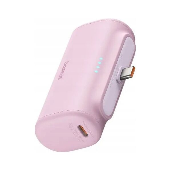Powerbank Baseus Compact USB-C 5000mAh, 20W (różowy)