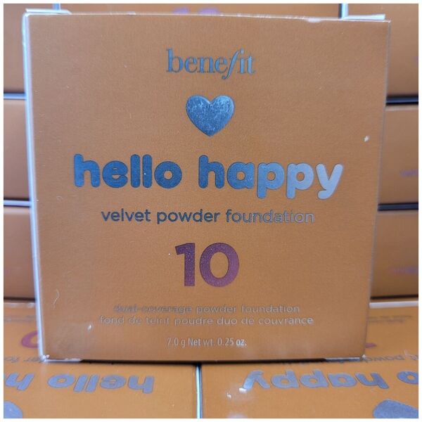 Benefit Benefit, Hello Happy Velvet, Mattifying, Compact Foundation, 10, Dark, 7 g Για γυναίκες 13076735 602004106285