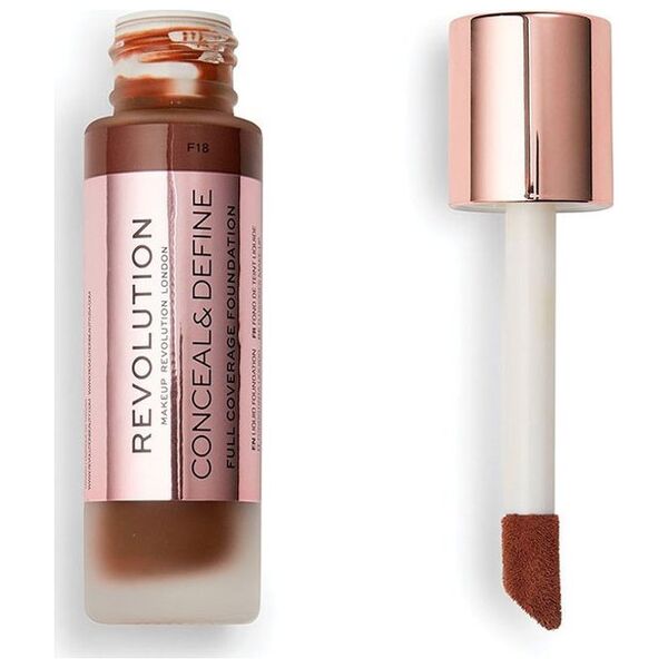 Makeup Revolution Makeup Revolution, Conceal & Define, Oil Free, Cream Foundation, F 18, 23 ml για γυναίκες 13079585 5057566045704
