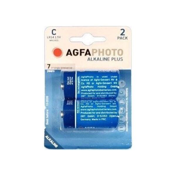 Μπαταρία Agfa AgfaPhoto Alkaline Plus LR14 bl/2 13240284 4250175858029