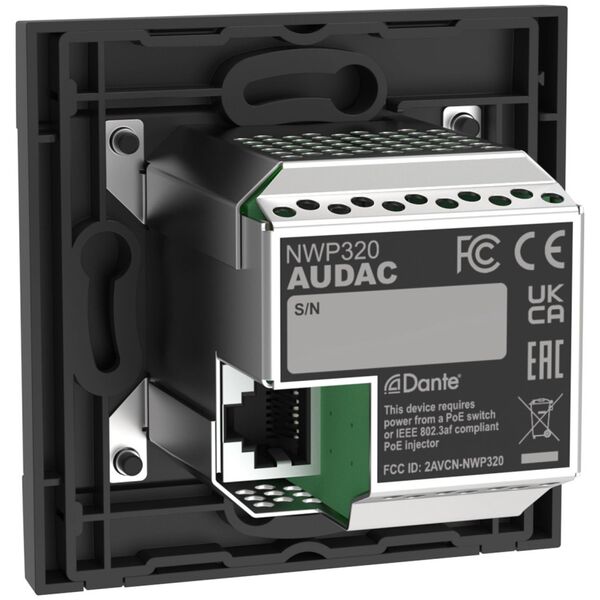 Audac AUDAC NWP320/W Πίνακας εισόδου ήχου δικτύου - 2 x XLR + jack 3,5 mm + BT (4 CH) Λευκή έκδοση 13337520 5414795046900