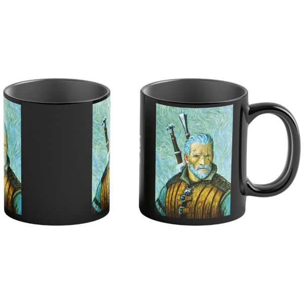 Cenega The Witcher Geralt & Vincent van Gogh miseczka Czarny, Wielobarwny Uniwersalne 1 szt.