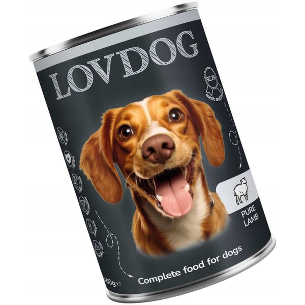Lovdog Pure Lamb puszka 400g