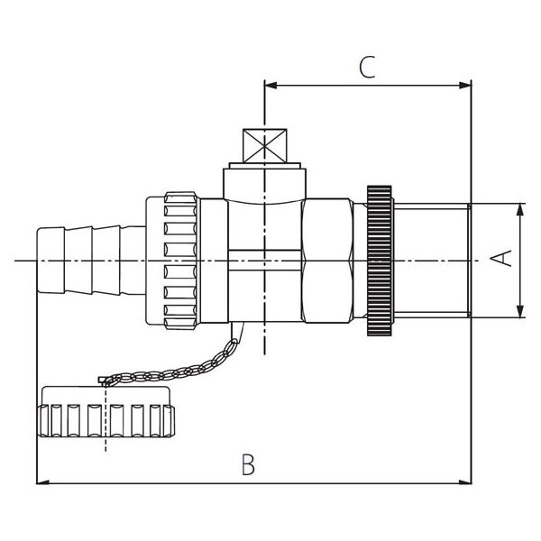 Ferro Zawór spustowy piecowy 1/2" ZS1