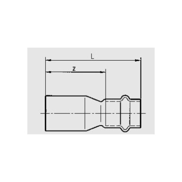 Conex Łącznik redukcyjny Cu B Gaz Press 18x15mm PG5243 0181500