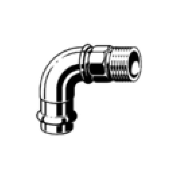 Viega Łuk przejściowy Profipress 22mm x 3/4" brąz (345778)