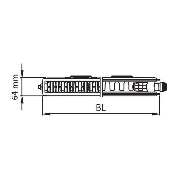 Kermi Grzejnik Therm X2 Profil-V 12 900 x 600mm (FTV120900601R1K)