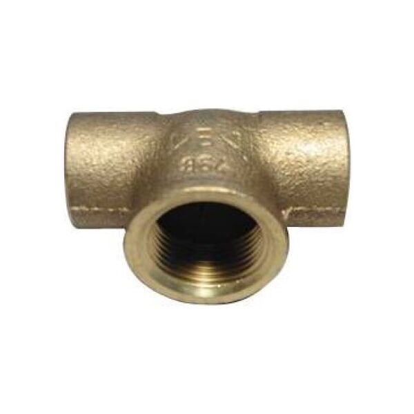 Viega Trójnik gwint wewnętrzny 18mm x 1/2" x 18mm brąz (103767)