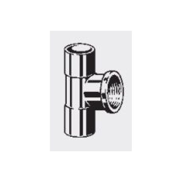 Viega Trójnik gwint wewnętrzny 18mm x 1/2" x 18mm brąz (103767)