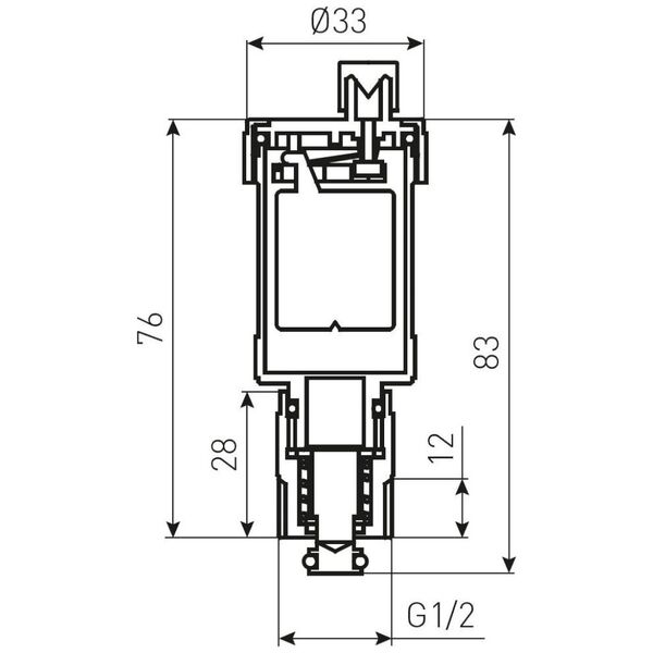 Ferro odpowietrznik automatyczny 1/2" z zaworem stopowym (015AS2)