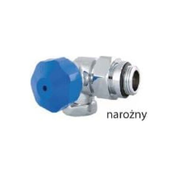 Red Zawór termostatyczny 1/2" x 3/4" narożny biały prawy (90381582521)