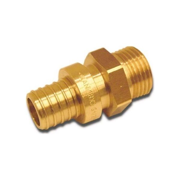 KAN-therm Złączka PUSH 25x3,5 G3/4" z kołnierzem gwint zewnętrzny mosiężna - 9014.220