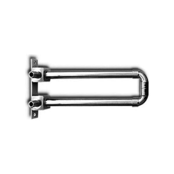 KAN-therm Kolano mosiężne Push 14x2 300mm z rurą miedzianą 15mm ze wspornikiem zespolone niklowany 9015.250