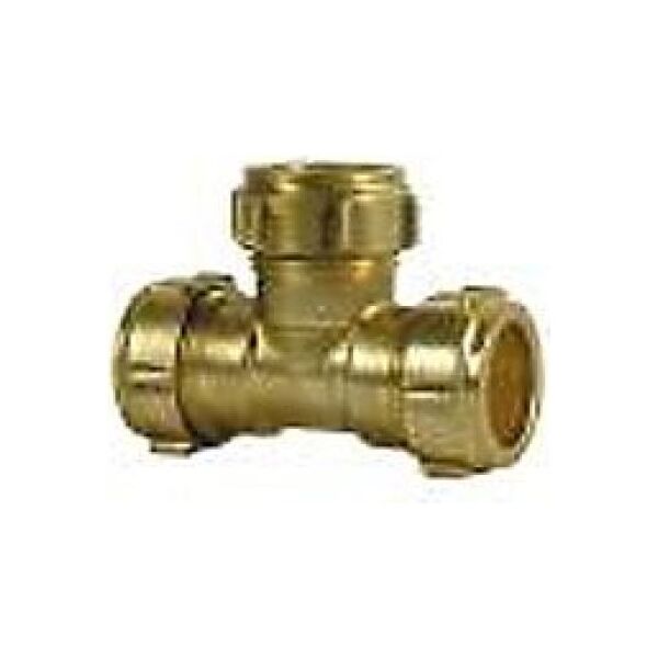 Conex Trójnik równoprzelotowy CONEX COMPRESSION 15x15x15mm mosiądz - EEE1020601EQ