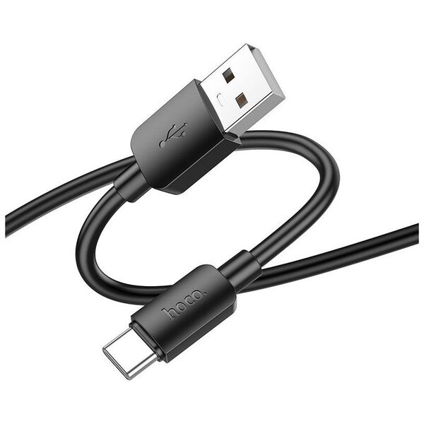 Kabel USB Hoco HOCO kabel USB A do Typ C PD 2,4A 27W X96 1 m czarny