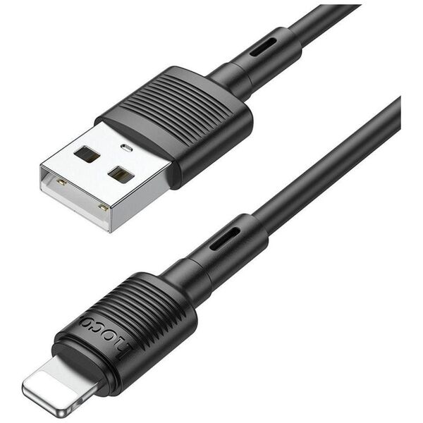 Kabel USB Hoco HOCO kabel USB A do Lightning 2,4A X83 1 m czarny
