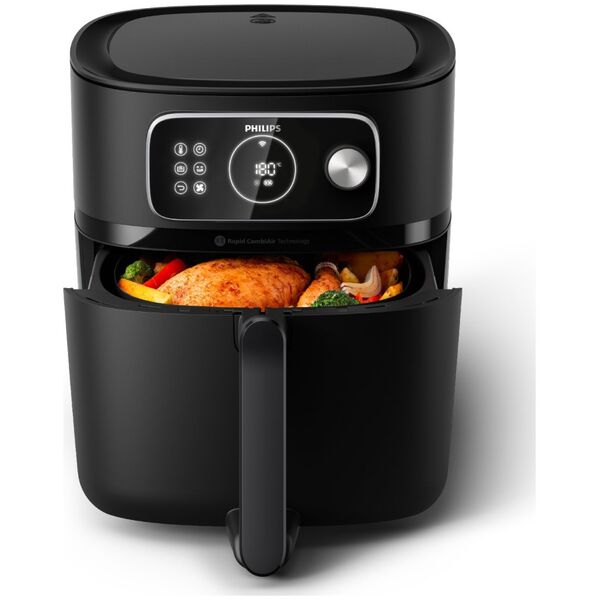 Philips XXL Airfryer | HD9876/90 Ovi | Power 2200 W | Capacity 8.3 L | Black